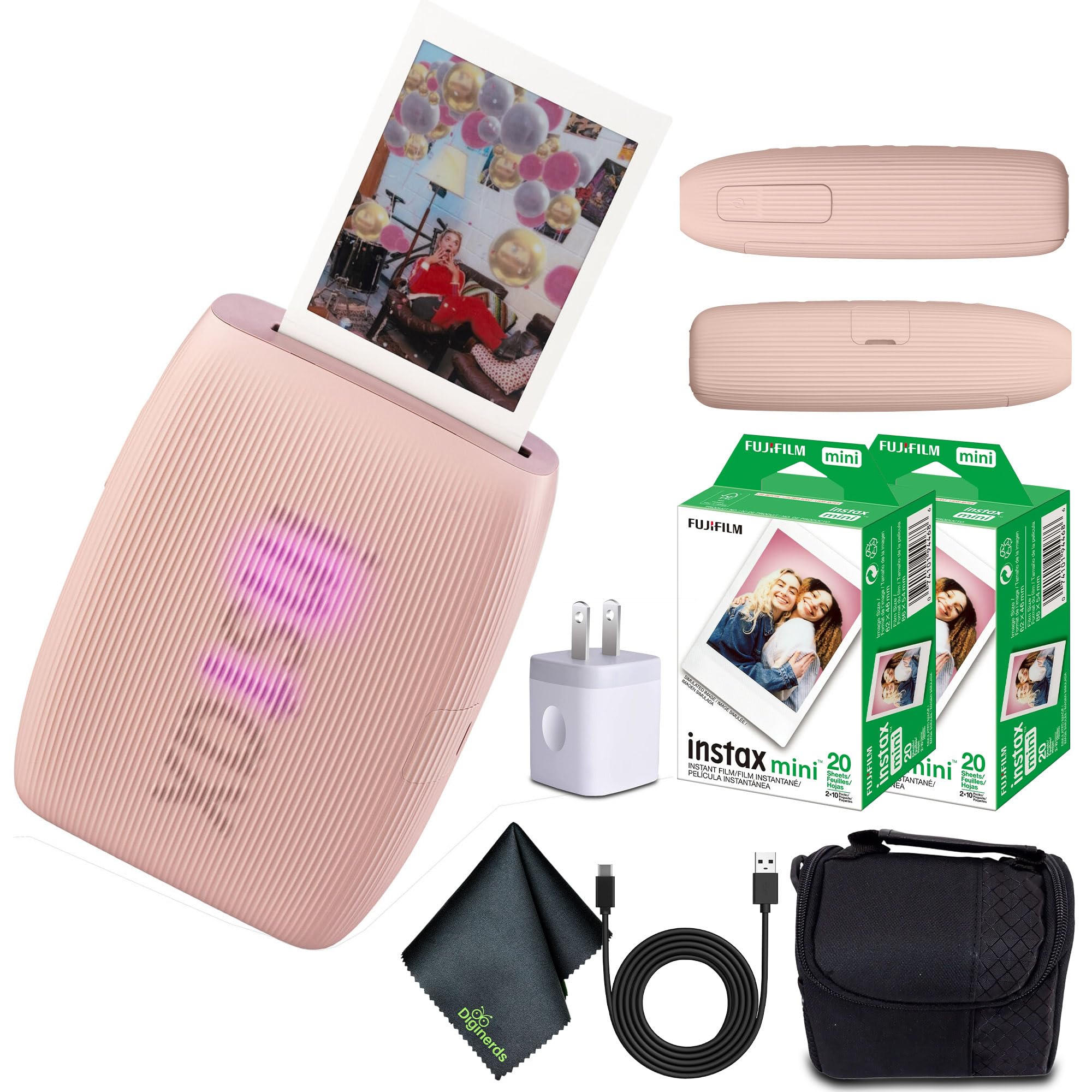fujifilm instax mini 8 backpack bundle pink Link 3 Smartphone Printer (Rose Pink) 40-Photo | For Mobile Photos, Parties & Scrapbooks SHOP BY DESTINATION: PNW SUMMER STEELHEAD GEAR LIST Abu Garcia Cardinal X try using our frames Colour:Green Glow