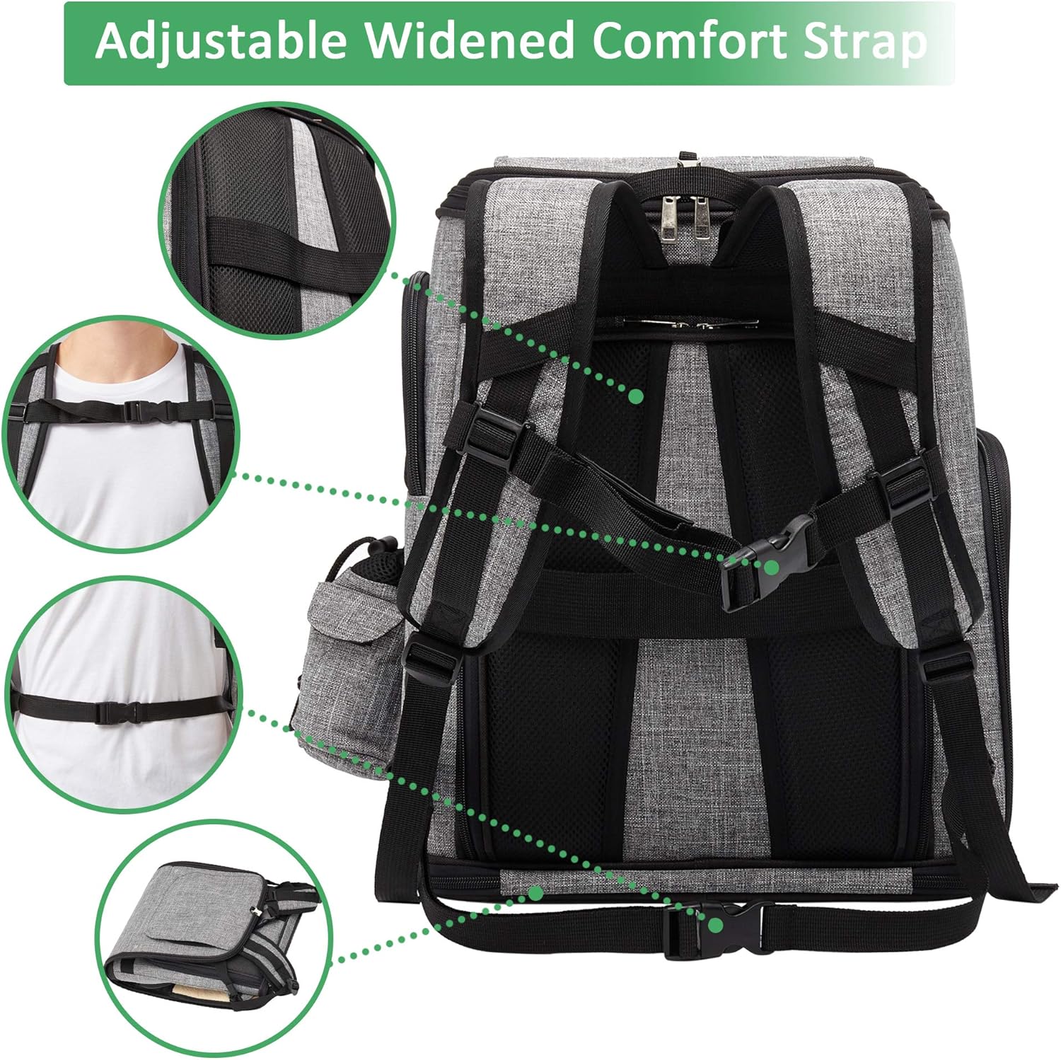 IDEE Expandable Pet Carrier Backpack,Dog Backpack Carrier,Cat Backpack Carrier Mesh Breathable with Transparent Window,for Small Dog,cat,Rabbit Hiking Biking Camping Travel and Outdoor Use,Up to 20lb : Pet Supplies