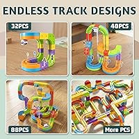 Vista 7 de klick Rail Electric Train Set 3D Magic Flexible Race Track for Kids 3 4 5 6 7 8 Years Old, Race Car Track with Anti-Gravity, Educational STEM
