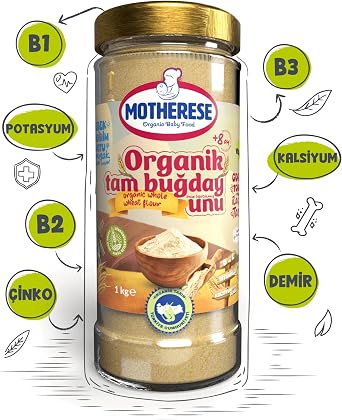 Motherse Organic Whole Wheat Flour 300gr - Organic Whole Wheat Flour 300 gr