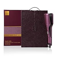 ghd Set Regalo Duet Style Cherry Chic, Piastra Asciugacapelli Professionale in Tonalità Rosso Ciliegia