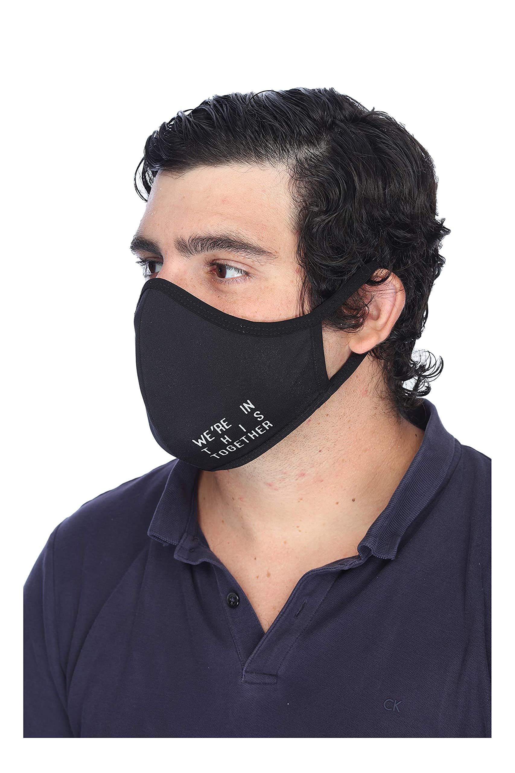PJ Harlow Face Mask, Black, Large, Black, L