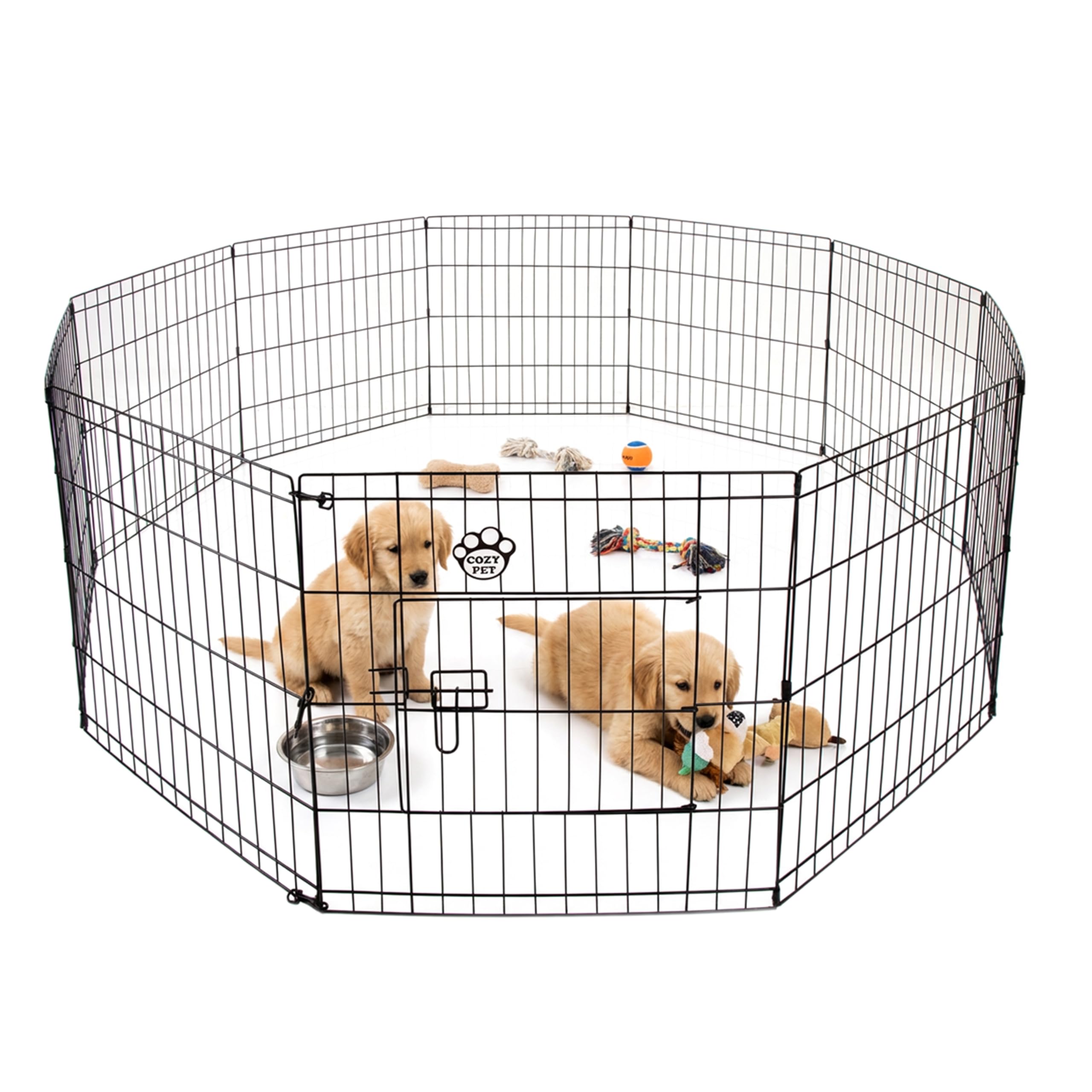 Cozy Pet Playpen Puppy 10 sided XL Size for Dogs Puppies Rabbits Guinea Pigs, Puppy Play Pen Whelping Pen Dog Cage Crate Rabbit Run 6 Sizes - PP05