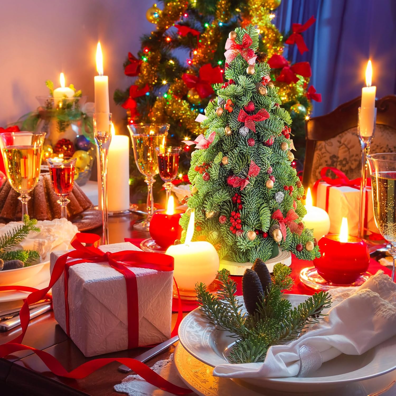 GlikCeil 6 Pcs Floral Foam Tree Cones for Christmas DIY Crafts Dry Wet Floral Foam Blocks 3.15 x 9.45 Inches Green Foam Cone for Xmas Party Wedding Birthday Flower Arrangement Florist Vase Plant Decor