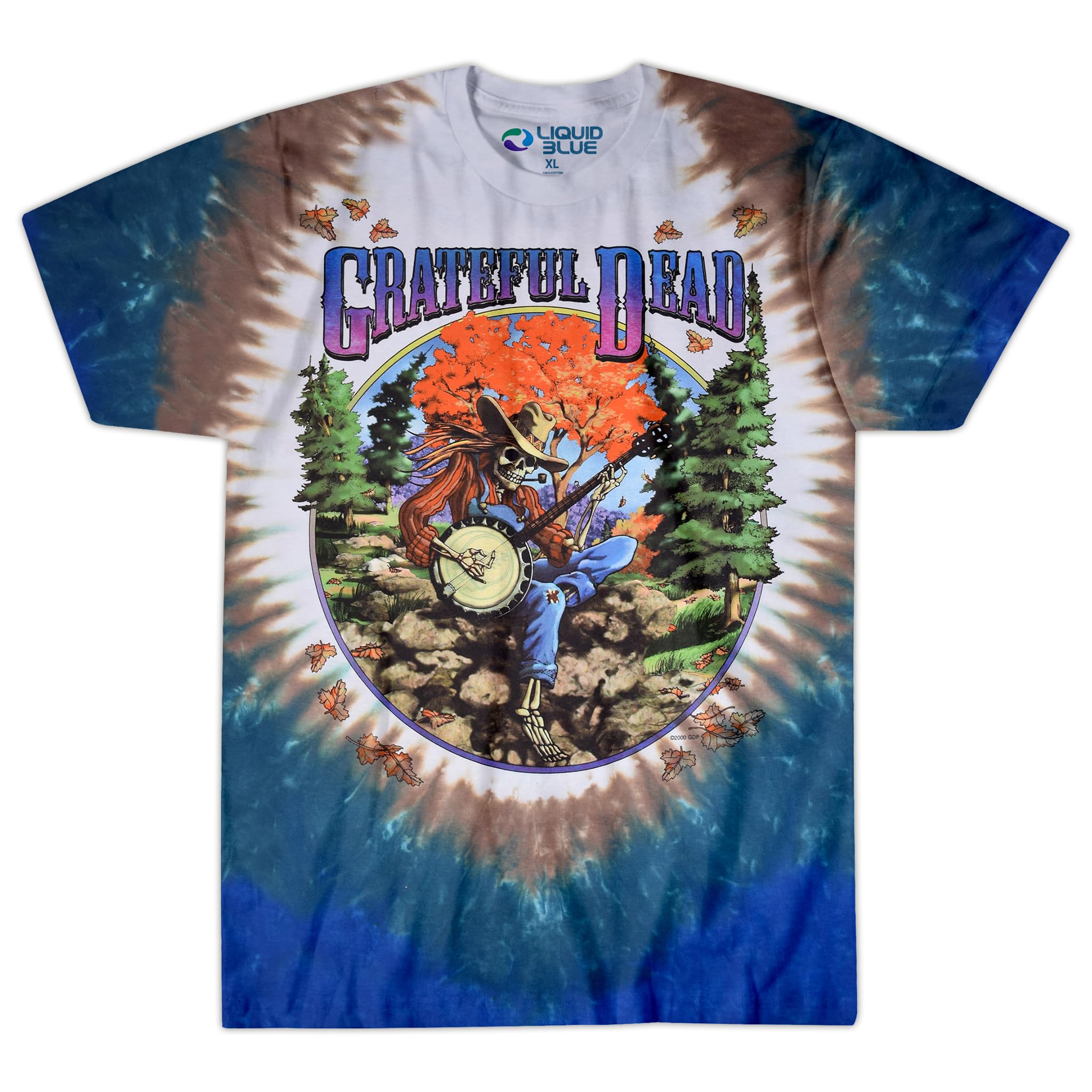 Liquid Blue - T-shirt - 'Grateful Dead Banjo' T-shirt z krótkim rękawem męski S