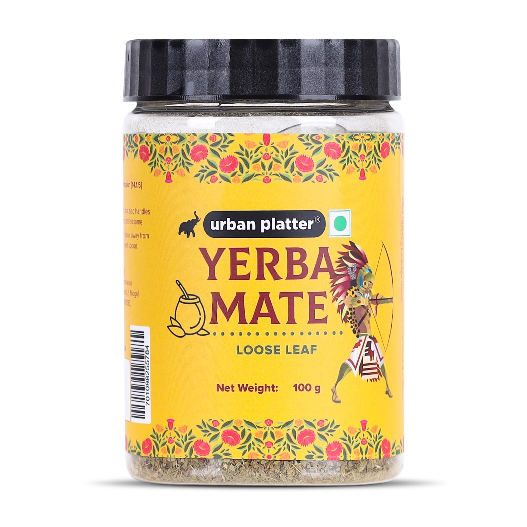 Urban Platter Yerba Mate, 100g (Loose Leaf | Energizing Herbal Beverage | Supports Metabolism)