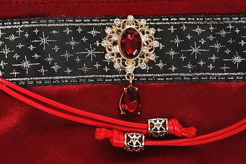 Miniatura 6 de 2 tarjetas de tarot grandes, bolsa de velure, regalos de mazmorras y dragones, bolsa de adivinación azul, bolsa de dados de tarot (rojo + rojo