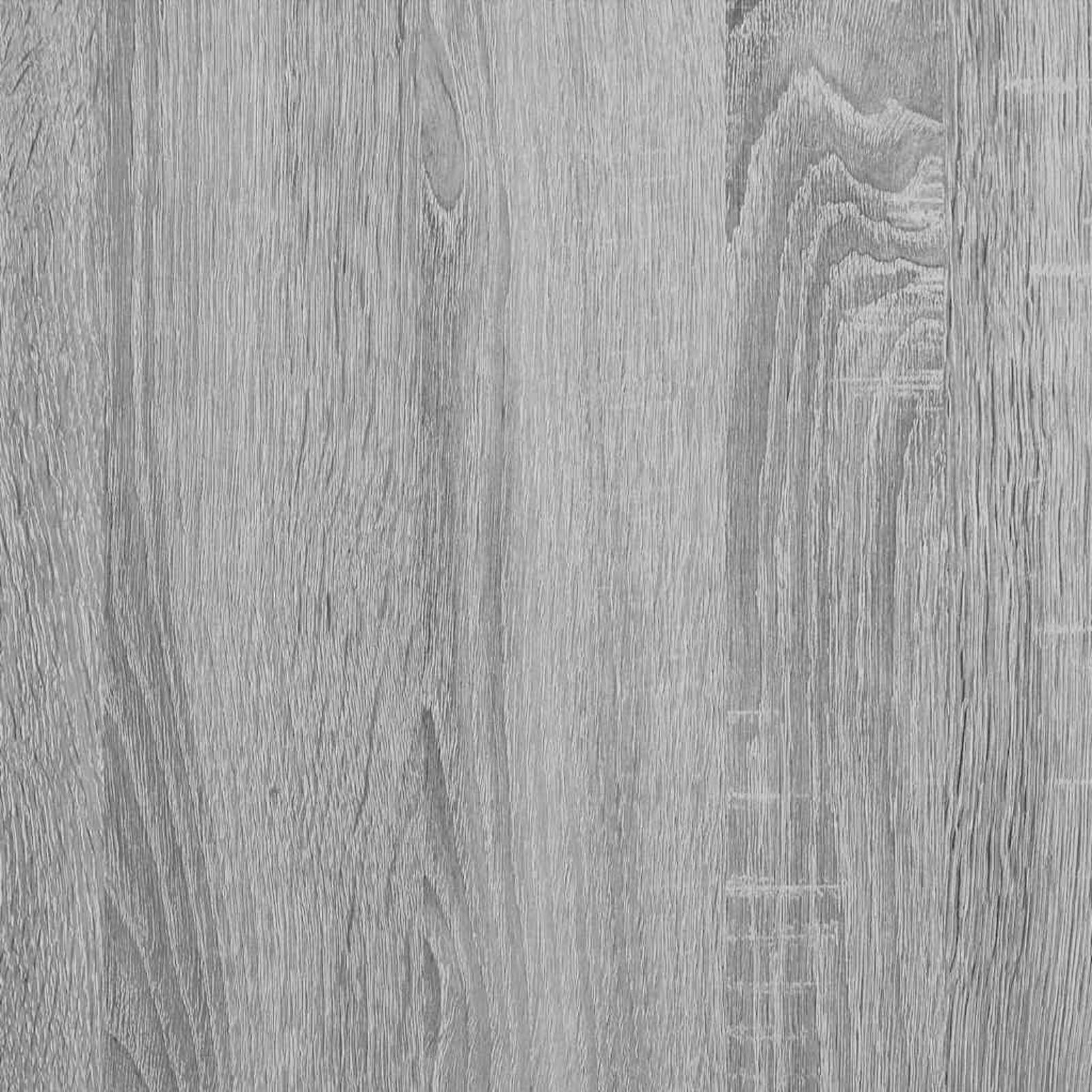 Gecheer Mobili Porta CD 2pz Grigio Sonoma 21x16x93,5 Legno Multistrato