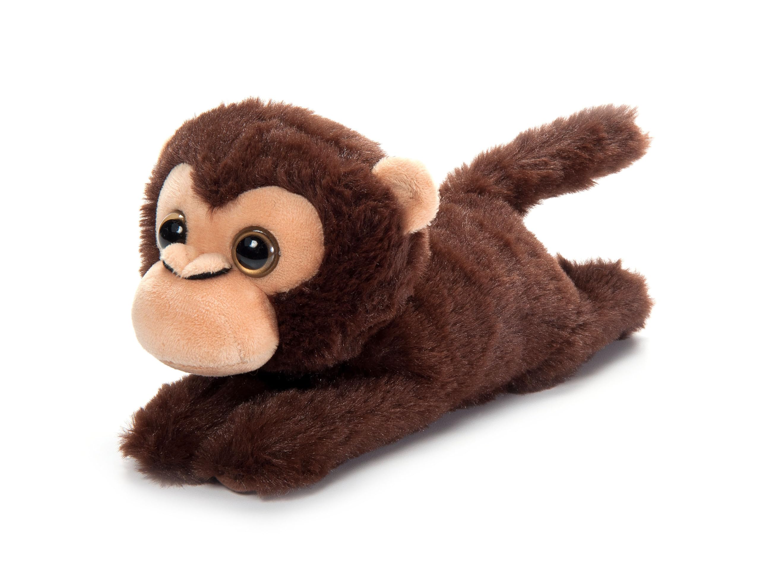 The Petting Zoo Monkey Stuffed Animal Plushie Slap Bracelet, Gifts for Kids, Slapstix Wildlife Animals, Monkey Plush Toy, 10 inches