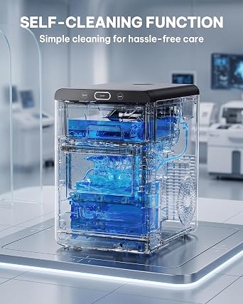 Silonn Nugget Ice Maker Countertop, 44lbs/24h, Front Tank&Removable Basket