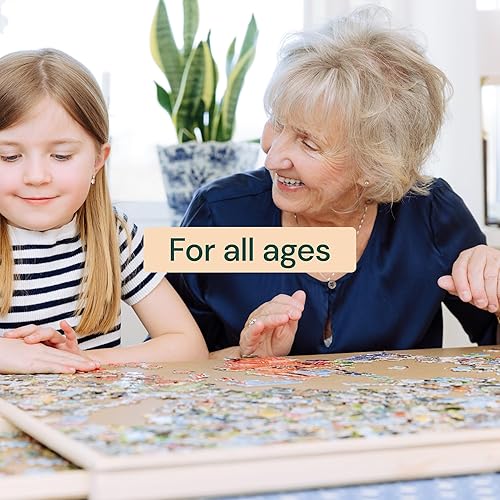 Miniatura 9 de Mesa de rompecabezas de madera de 1000 piezas 4 cajones tablero de rompecabezas  Tablero de rompecabezas portátil de 22 14 x 30 pulgadas mesa de