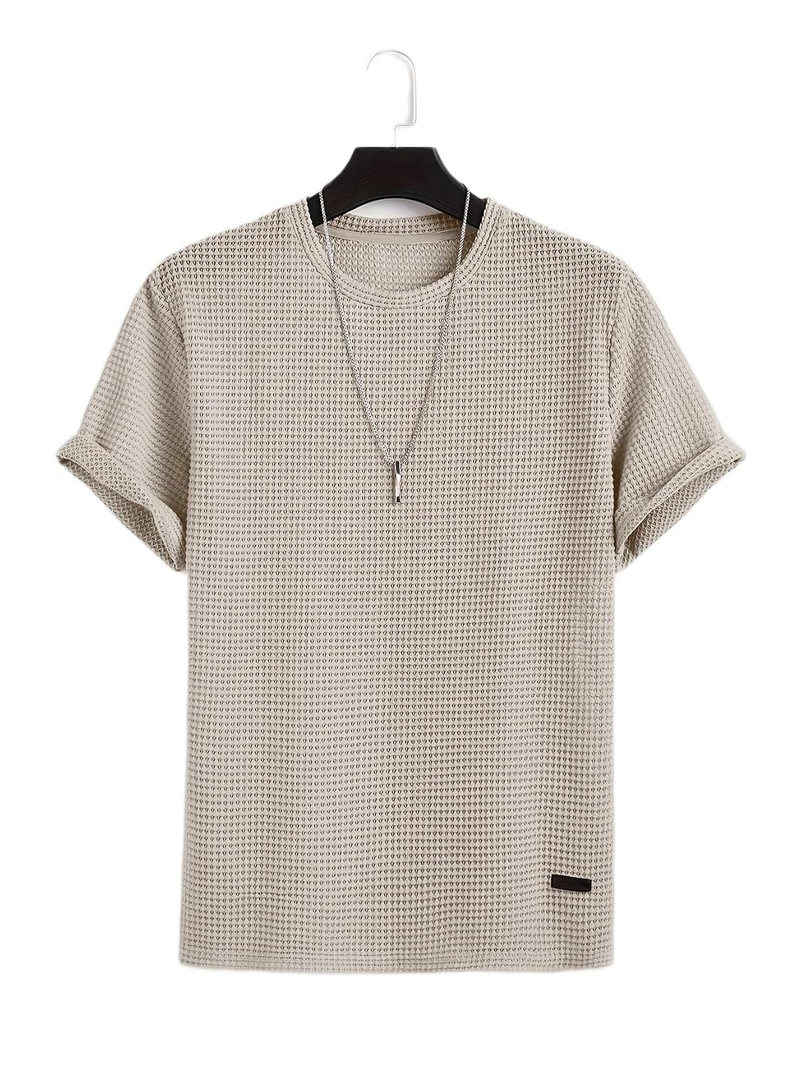 Streetwear Korean Dot Waffle Popcorn Round Neck Cotton Tshirt for Men and Boys - Review, Price and Buying Guide