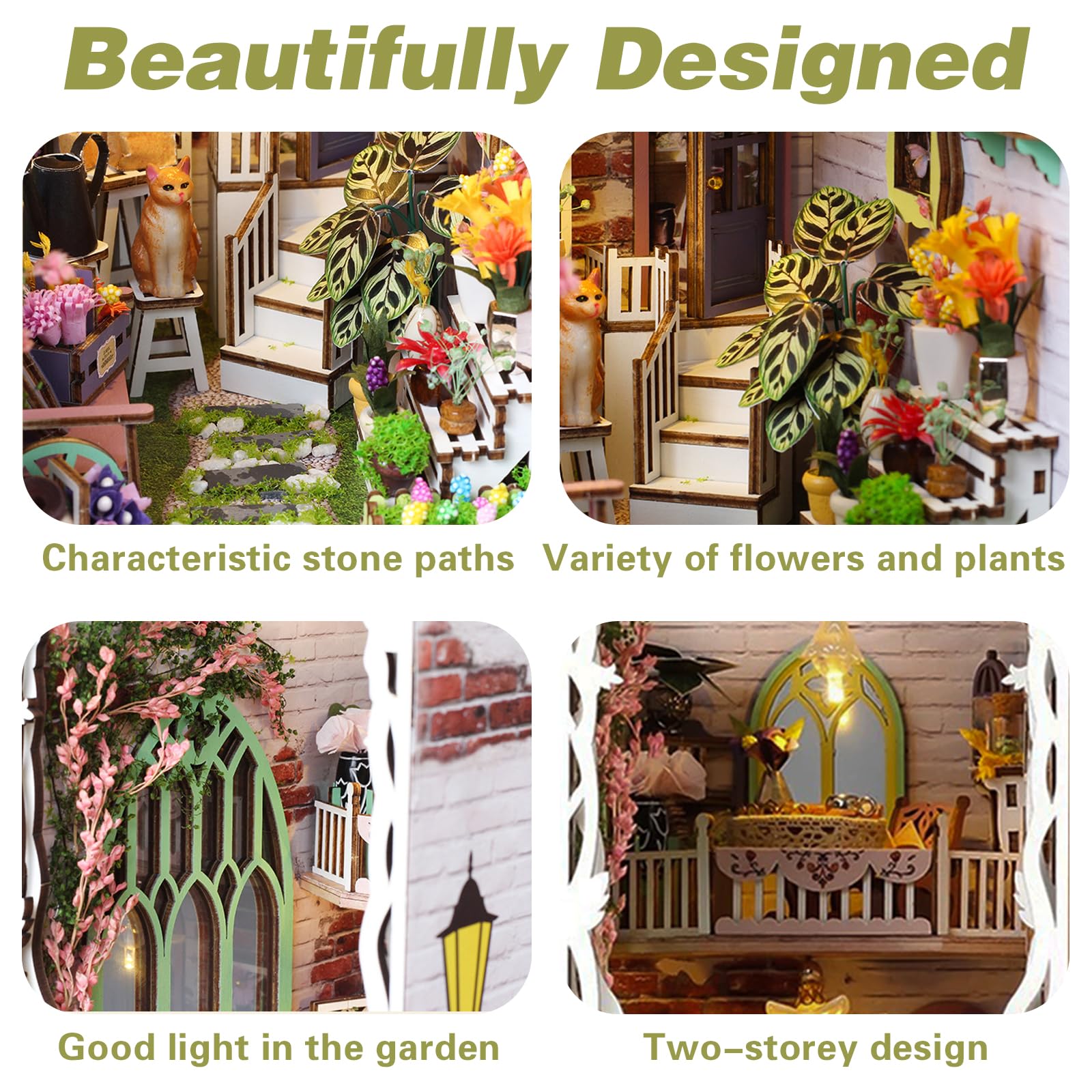 The Book Nook Kit, Booknook Decorativa, Booknok para Adolescente Adulto, DIY Miniature House de Madera, Nookbook con Muebles, Book Nook Libreria para Decorar Estanterías y Regalos Creativos