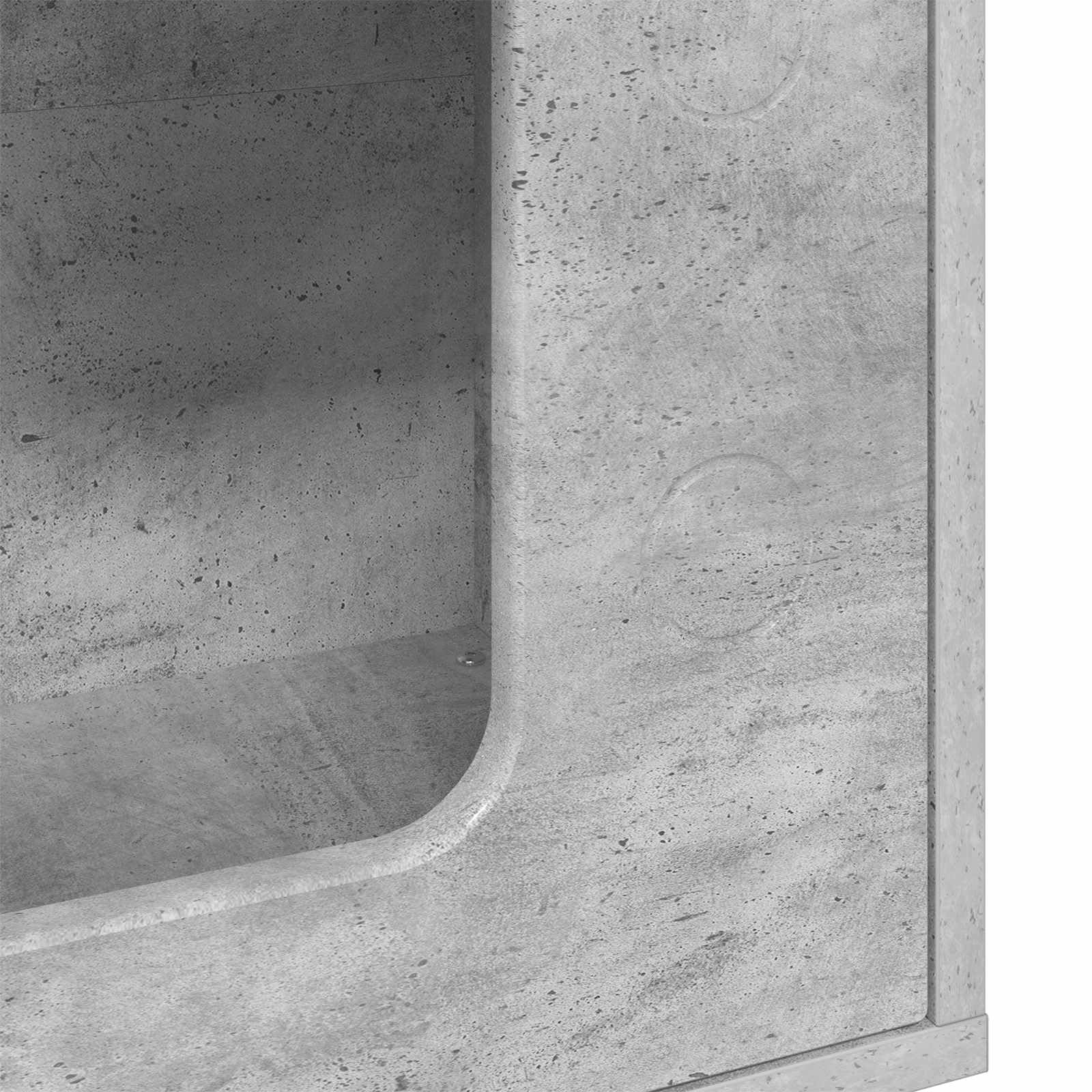 Katzenhaus Beton-Optik 51x30x52cm Holzwerkstoff Indoor | Stilvolle Katzenhöhle in moderner Beton-Optik für das Wohnzimmer, bietet stabilen Rückzugsort für Haustiere.