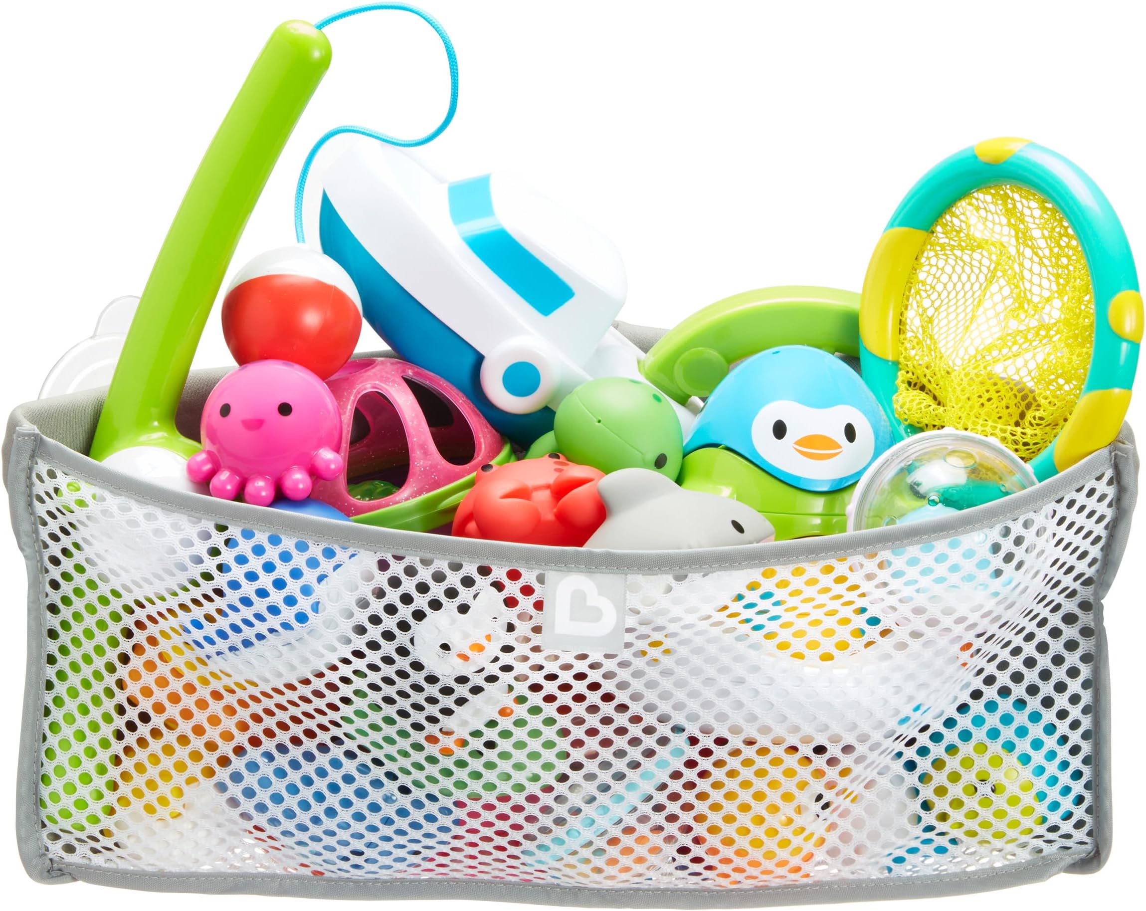 High'n Dry Corner Bath Toy Organizer, Grey