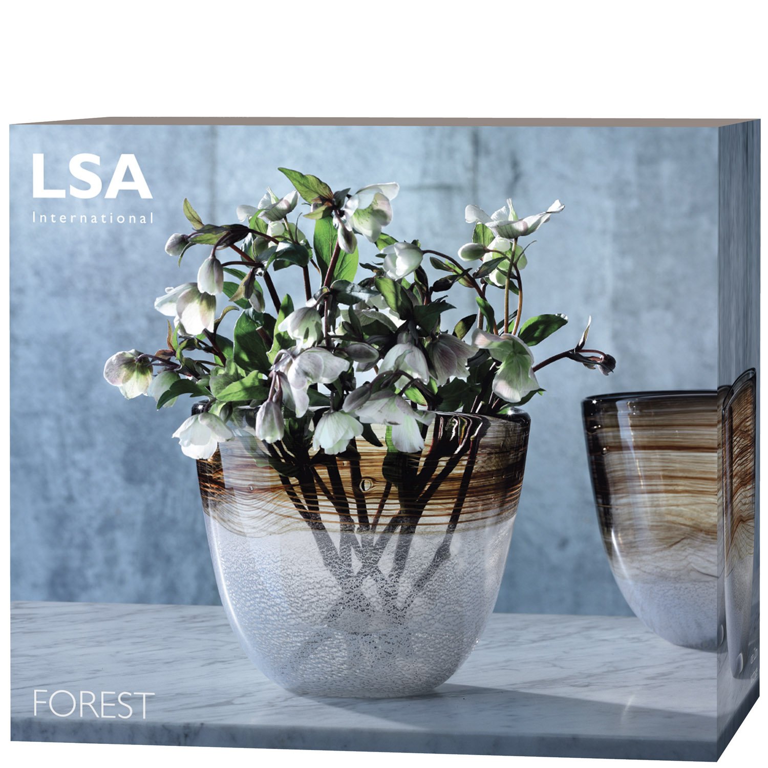 Amazon.co.jp: LSA(エルエスエー) フラワーベース(花器) ブラウン 高さ 