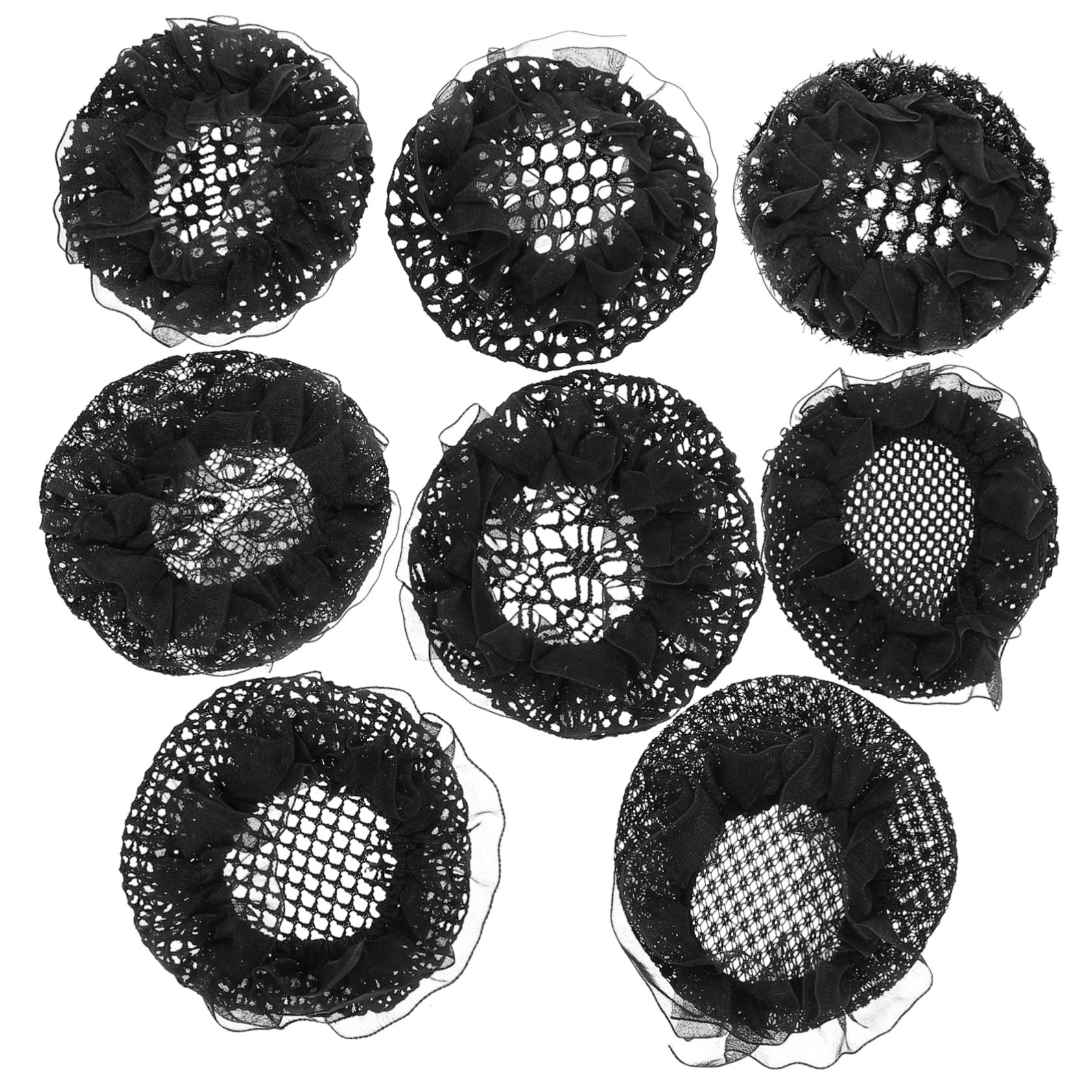 Housoutil 32 Pièces Filet à Cheveux Pan Hair Élastique Les Cheveux En L'air Maille Métier Manquer