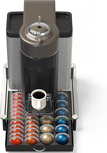 Miniatura 4 de Deco Brothers cajón de almacenamiento con soporte para cápsulas Nespresso vidrio templado VertuoLine