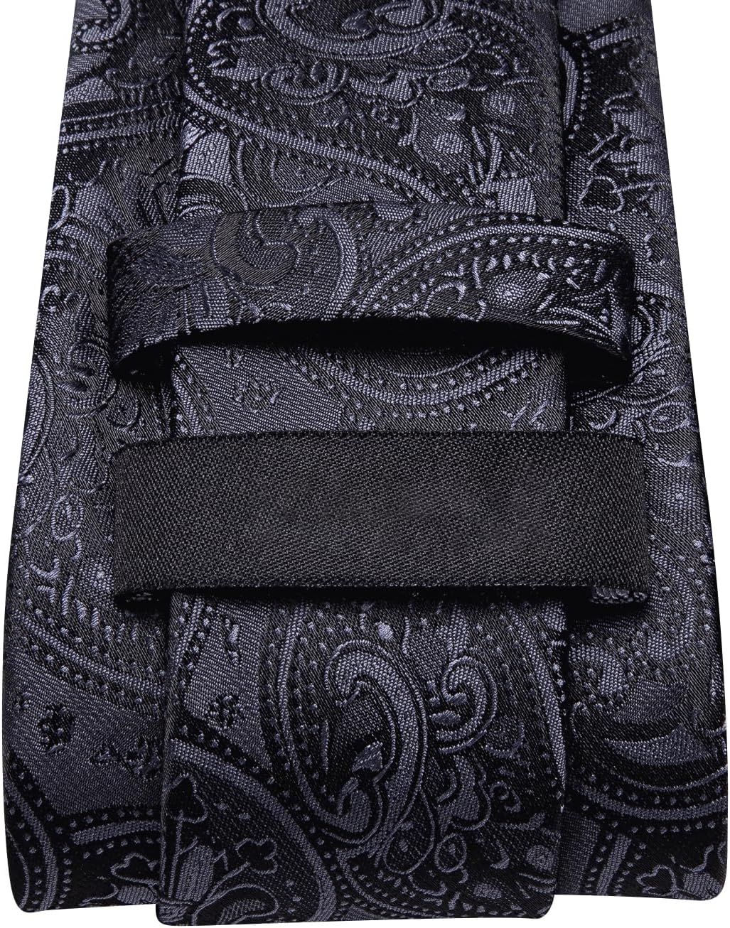 Dubulle Mens Paisley Striped Tie WOVEN Necktie for Men and Handkerchief Cufflinks Set Wedding Formal Business - Image 7