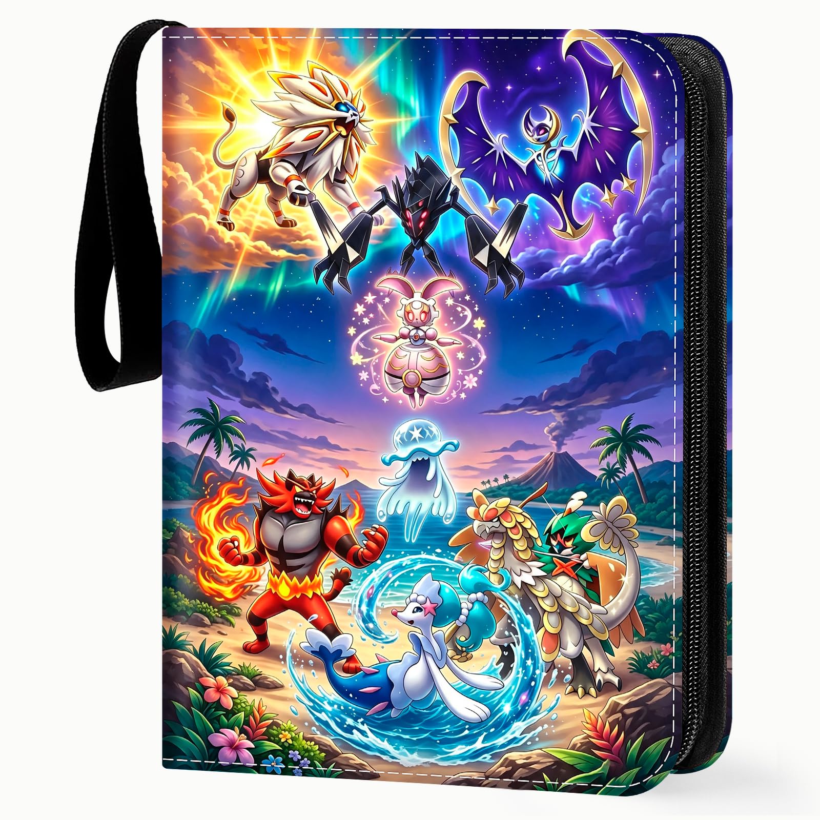 400 Pocket Card Binder Trading Card Holder Kids Gift Carry Handle 50 Pages C — image 1
