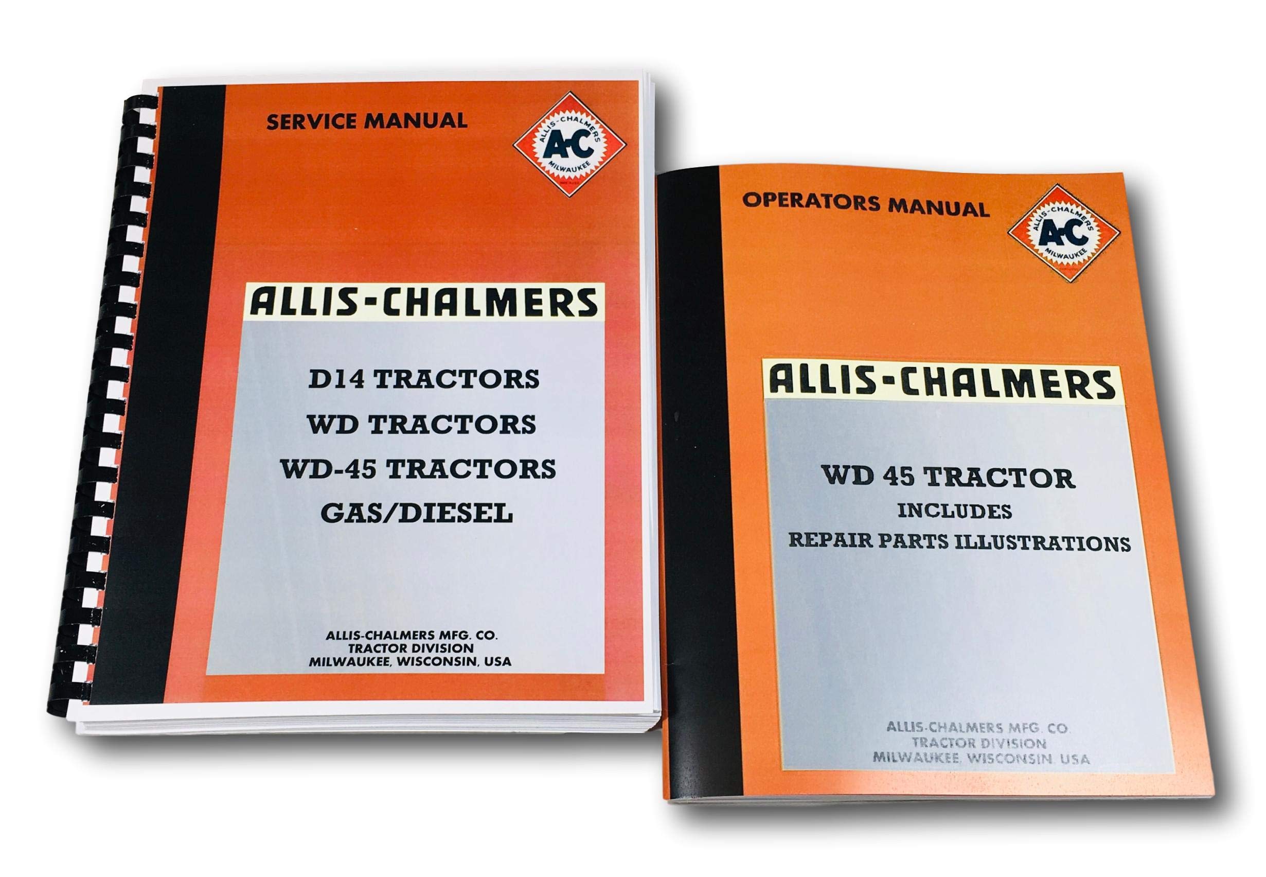 AgPubsSet Allis Chalmers Wd45 Tractor Service Repair Operators Parts Shop Manuals New