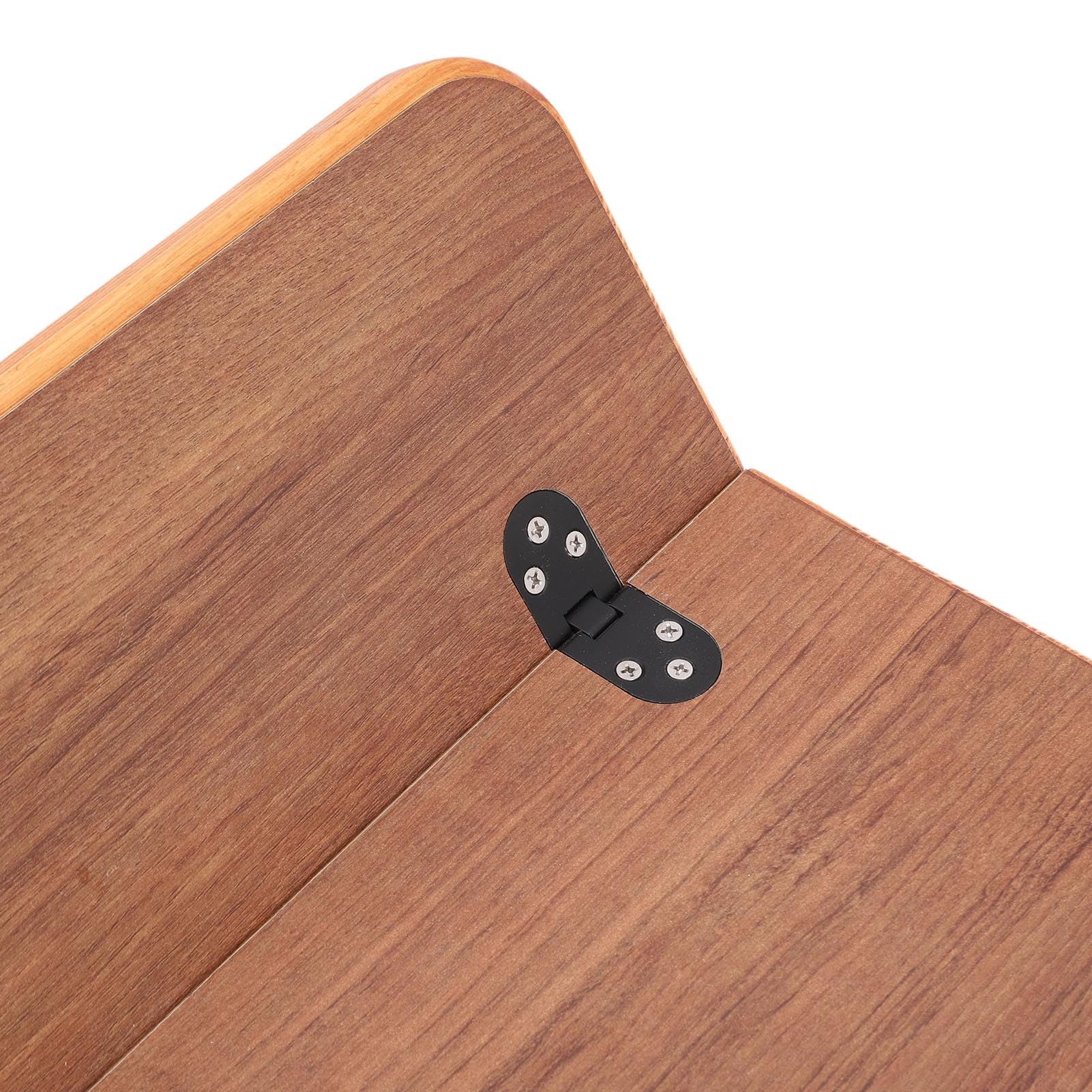 Dessus de Table pour Camping-Car, Table Marine Pliable avec Finition Revêtue en Bois Massif avec Bord élégant en Métal scellé à la Main, pour Yacht, Bateau, ((595x580mm/23,43x22,83 Pouces))