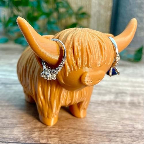 Miniatura 2 de Sands3D Highland Cow Ring holder, Jewelry holder, Jewelry Cone, Engagement Ring, Wedding gift, Bride Gift, Engagement Gift,Cow Gift, Cow Decor