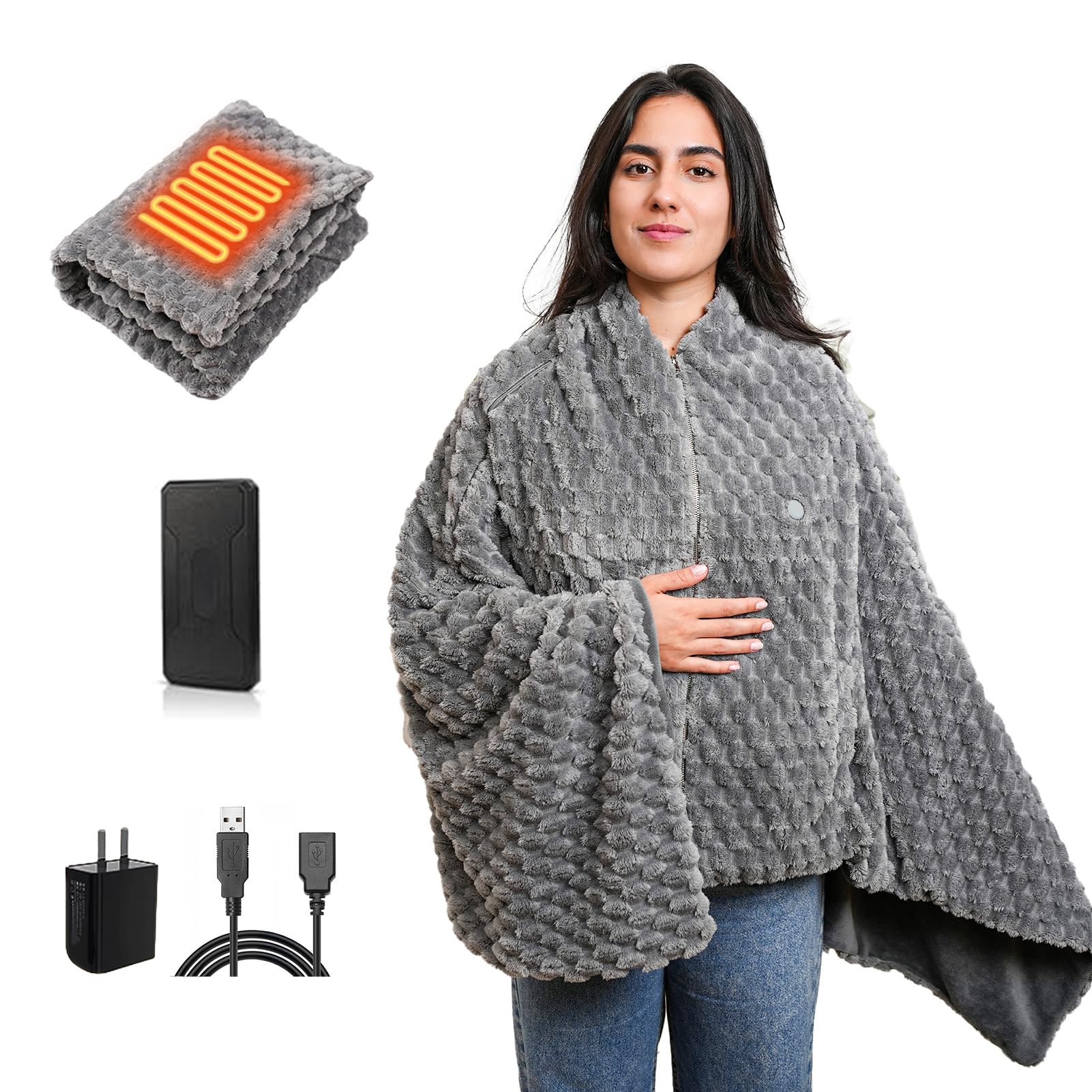MEXITOP Heated Throw Blanket