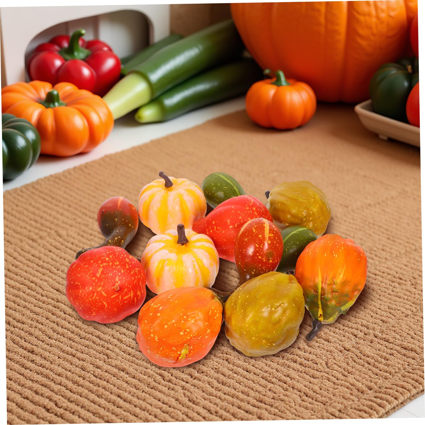 SOIMISS 24stücke Schaumstoff-kürbisse Für Herbstdekoration Lifelike Kunst-kürbisse Für Halloween Thanksgiving Und Herbstliche Festlichkeiten Für Tisch Garten Und Kreative