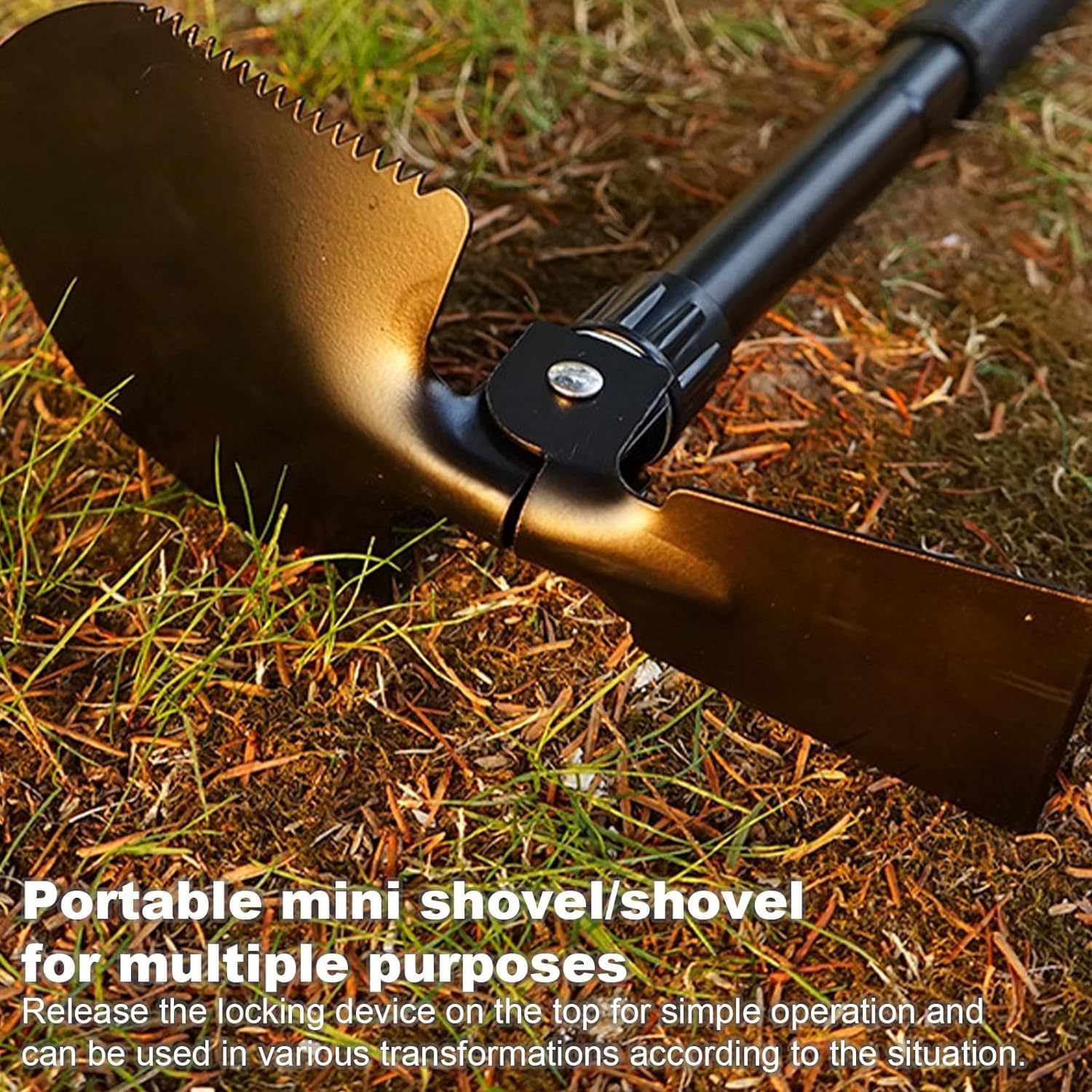 Mini Pala Pieghevole, Pala da Neve Pieghevole Pala da Neve Pieghevole, Pala da Trincea in Acciaio Leggero Multifunzione Portatile Pala da Campeggio for Sabbia, Giardinaggio, campeggio/636