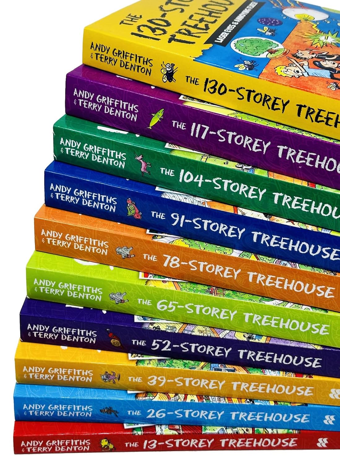 The Treehouse Series 10 Books Collection Set By Andy Griffiths (Storey-Treehouse-13,26,39,52,65,78,91,104,117 & World Book Day)      Paperback – January 1, 2019