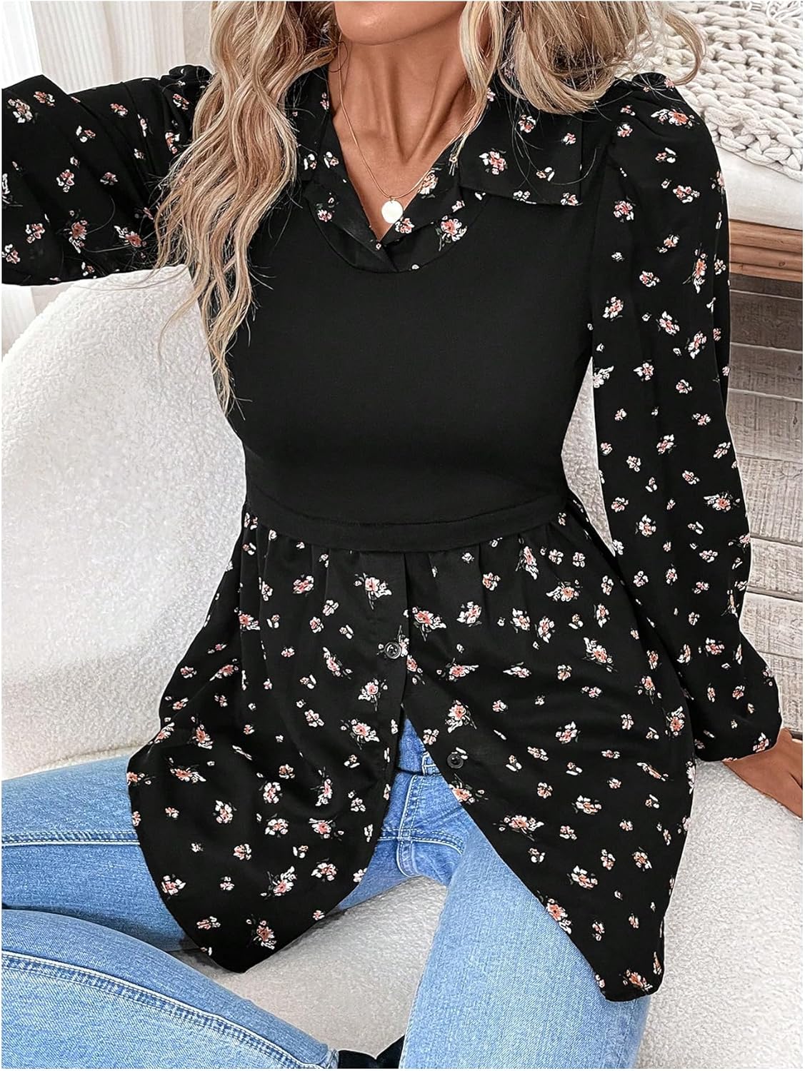 MakeMeChic Women's Soft Blouse - Image 5