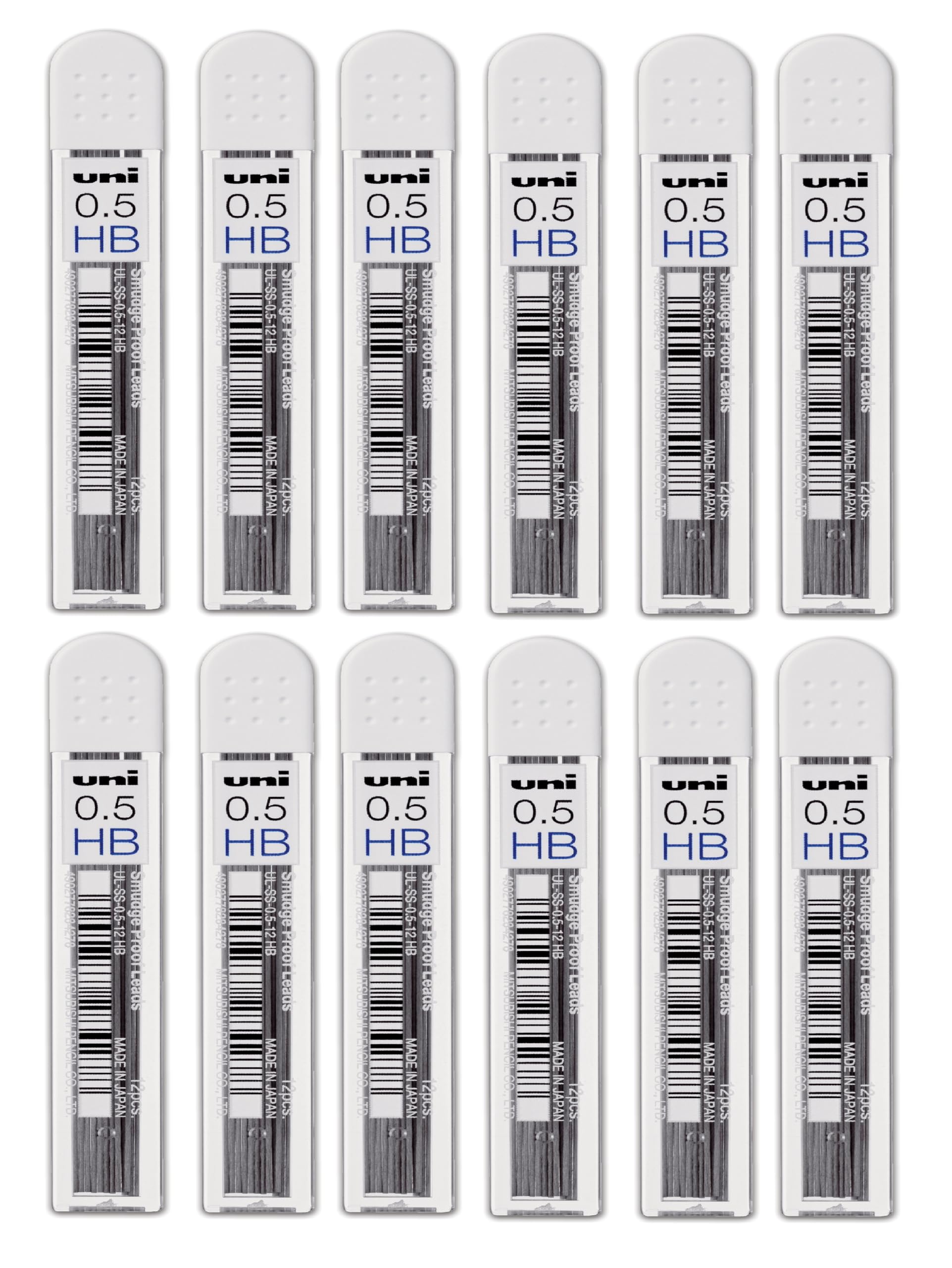 Uniball Nano Dia UL-05-102ND 0.5mm Pencil Lead (Pack of 12)