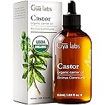 Gya Labs Castor Carrier Oil - 1.7 Fl Oz - for Hair, Skin, Face, Scalp & Body Massage