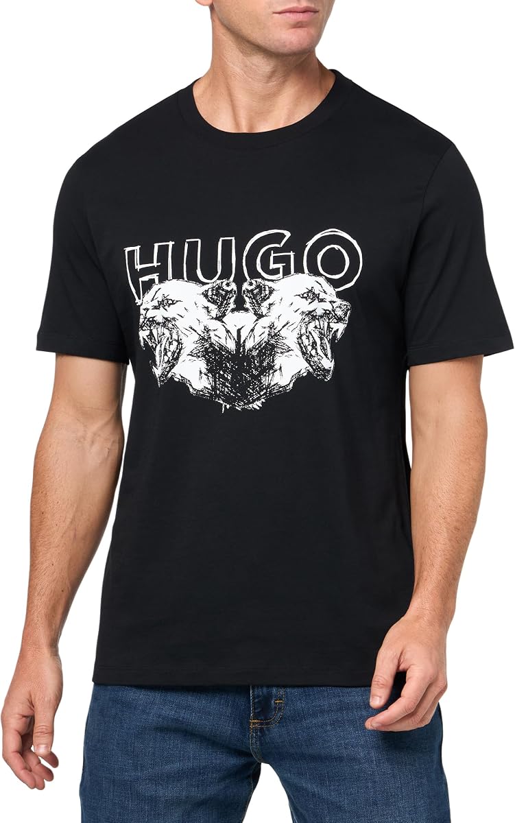 Men's Big Logo Wolf Graphic T-Shirt