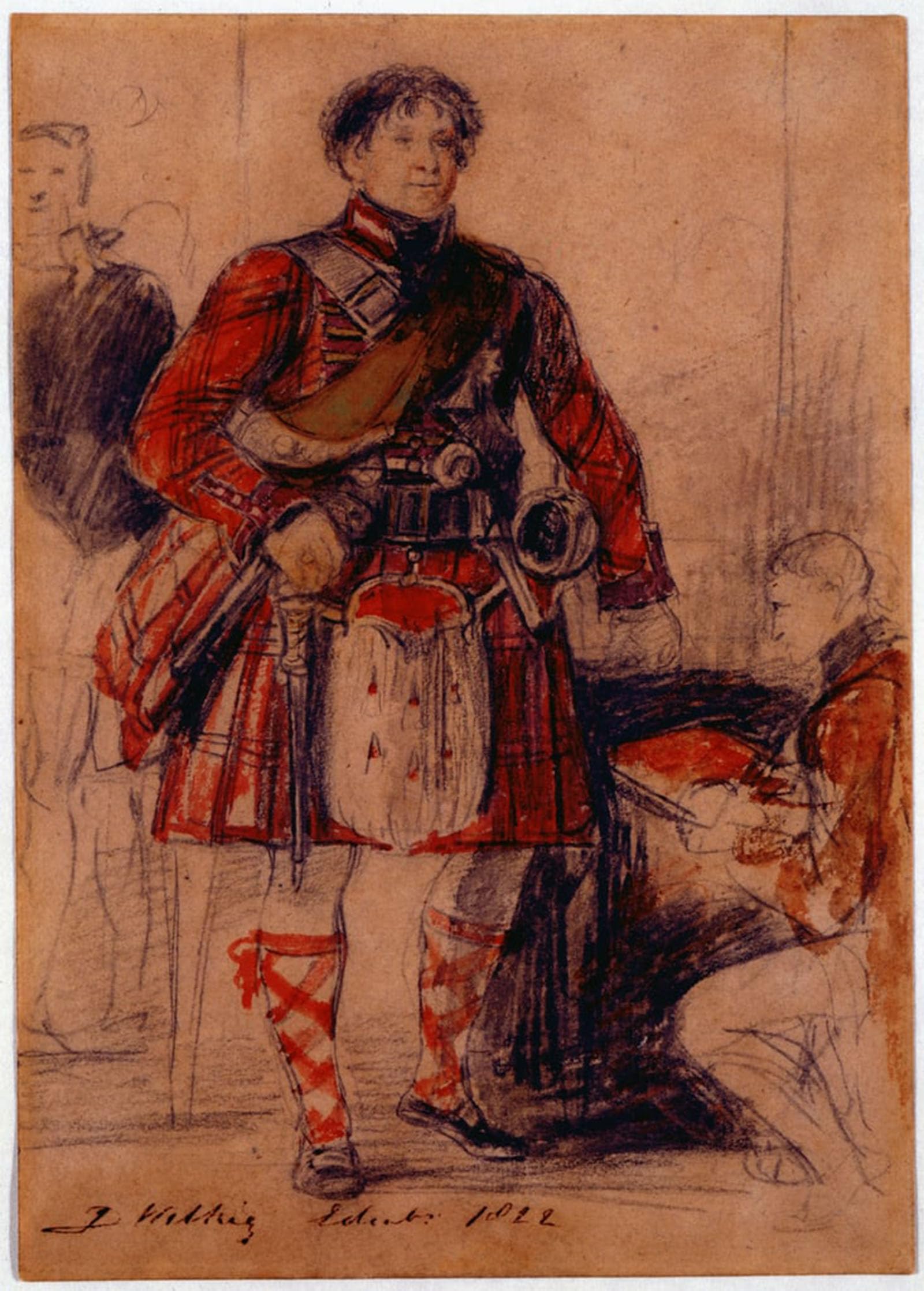 POSTERIIk Famous Animal Posters Vintage Picture George Iv in Highland Dress At the of Holyrood by David Wilkie Modern Wall Decor for Home Decor 60x90cm