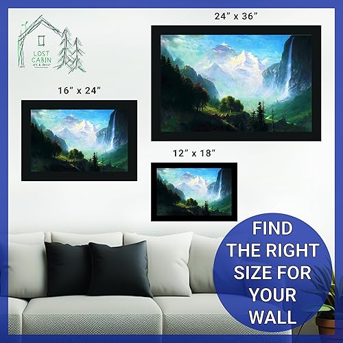 Miniatura 6 de Staubbach Falls Near Lauterbrunnen Switzerland by Albert Bierstadt Lienzo enmarcado para pared decoración del hogar lienzo de reproducción de