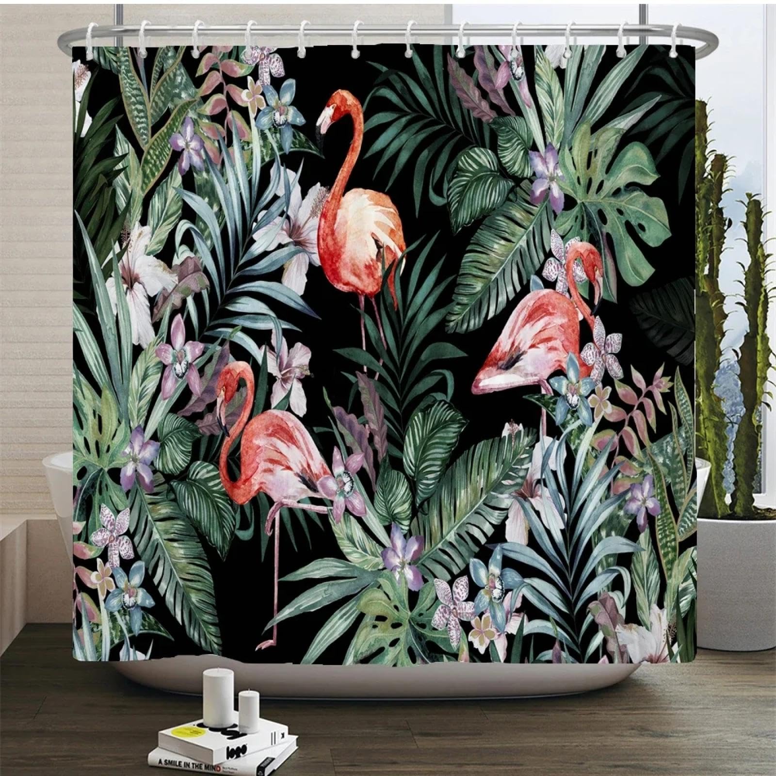 Rideau de douche textile de qualité supérieure 180x240 imprimé jungle haute définition