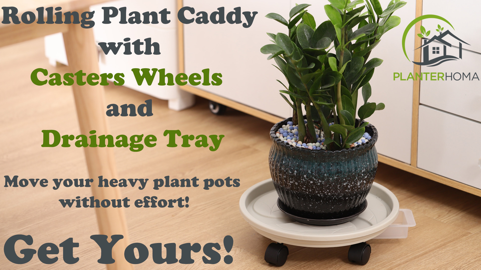 Amazon.com: 4-pack 13" Plant Caddy with Wheels, Drainage Tray & Heavy-duty  Casters - Large Rolling Plant Stand for Moving Heavy Pots, Indoor & Outdoor  Use, Grey : Patio, Lawn & Garden