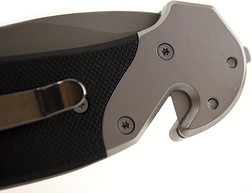 Miniatura 8 de Smith & Wesson SWFRS - Cuchillo plegable SS de alto carbono de 8 pulgadas con hoja dentada de punto de caída de 3.3 pulgadas y SS con mango de