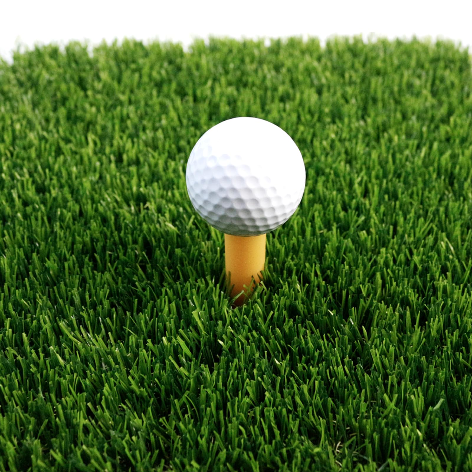 Faltbare Golfschlägermatte mit 2 Rasen, 60 x 40 cm, mit T-Stück für drinnen und draußen