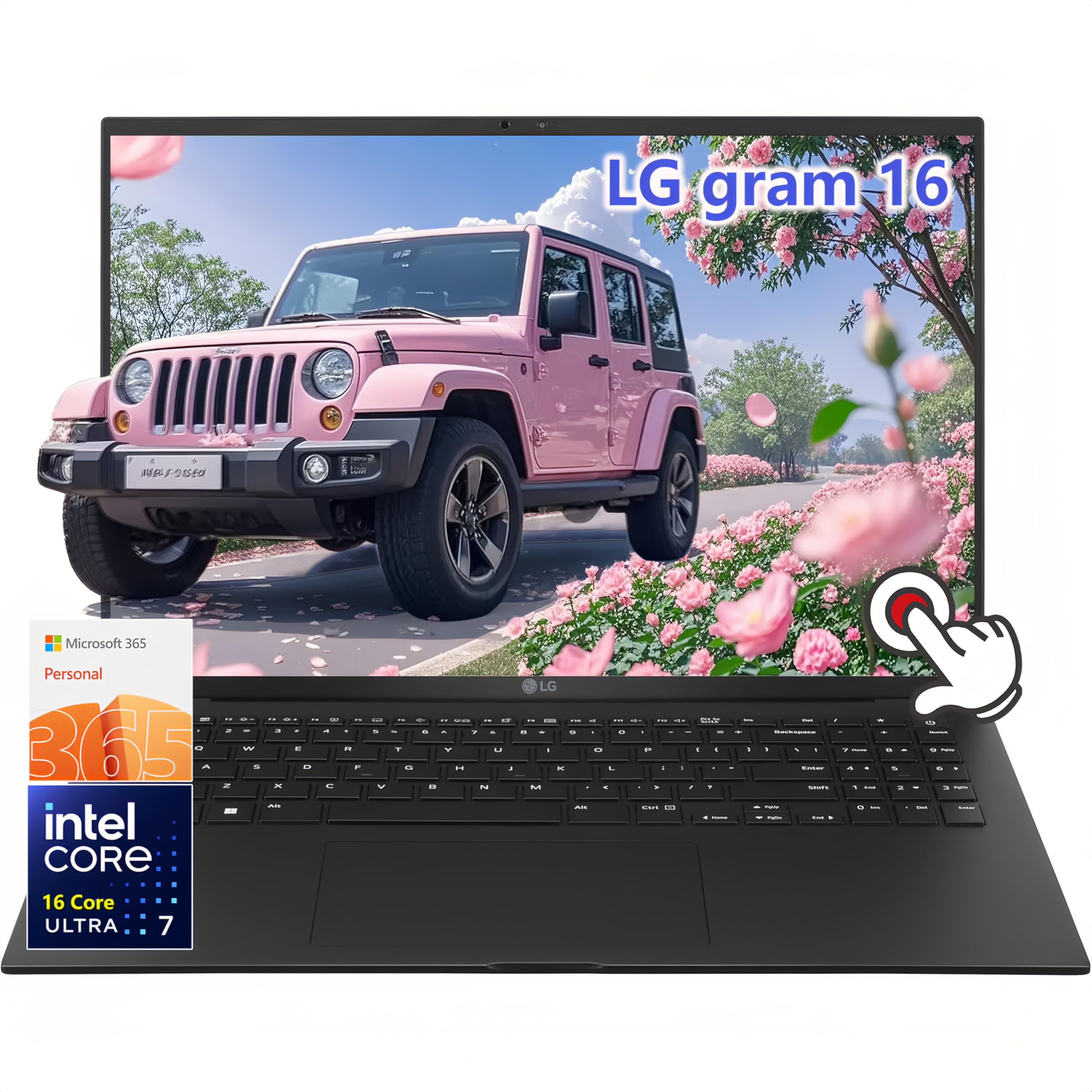 gram 16inch Laptop Touchscreen 2024 - Intel Evo Core Ultra 7 155H Beat i7-13620H - WQXGA IPS Display - Thunderbolt 4 - Backlit Keyboard - Business Laptop (Windows 11, 32GB RAM |1TB SSD)