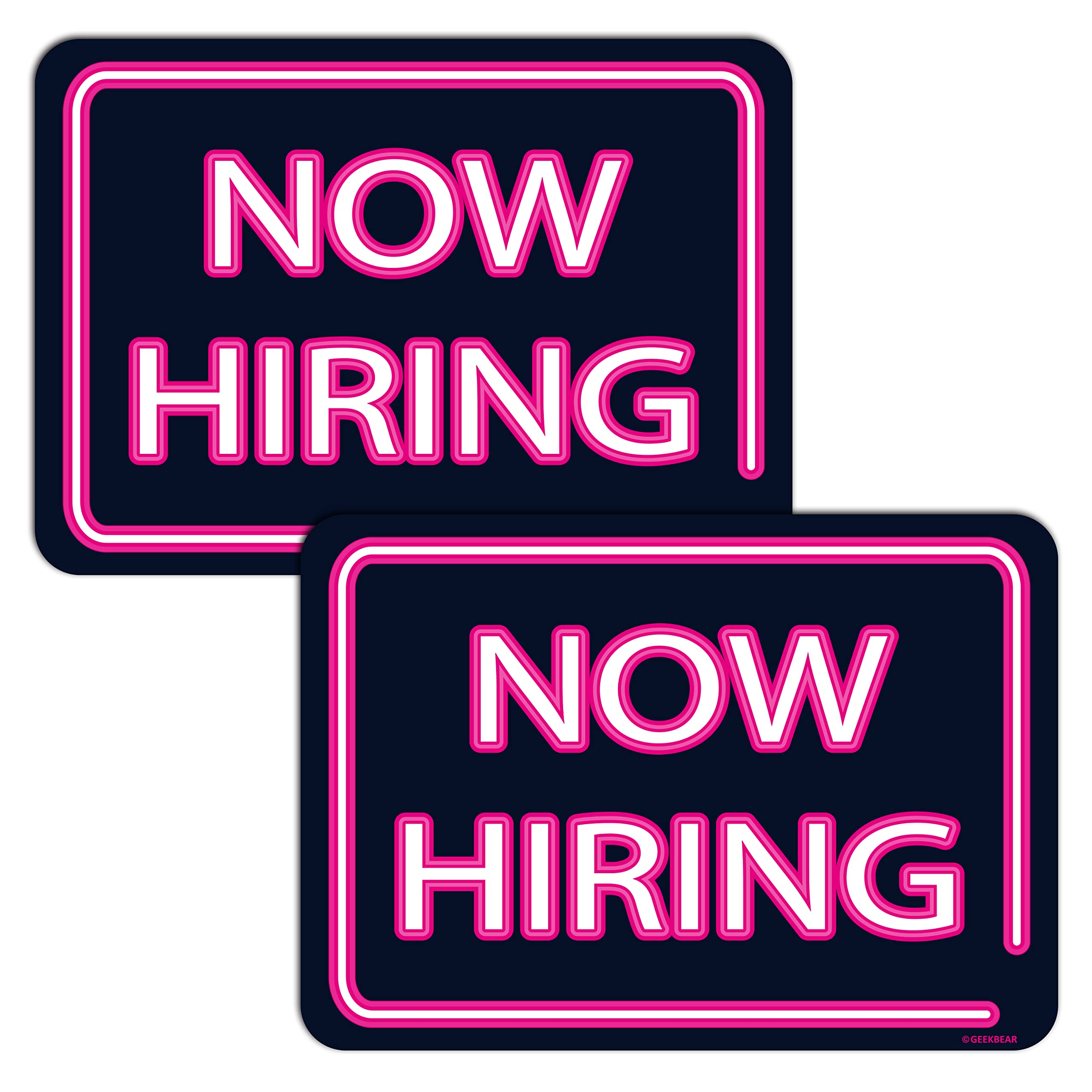Now Hiring Magnet (Pink)
