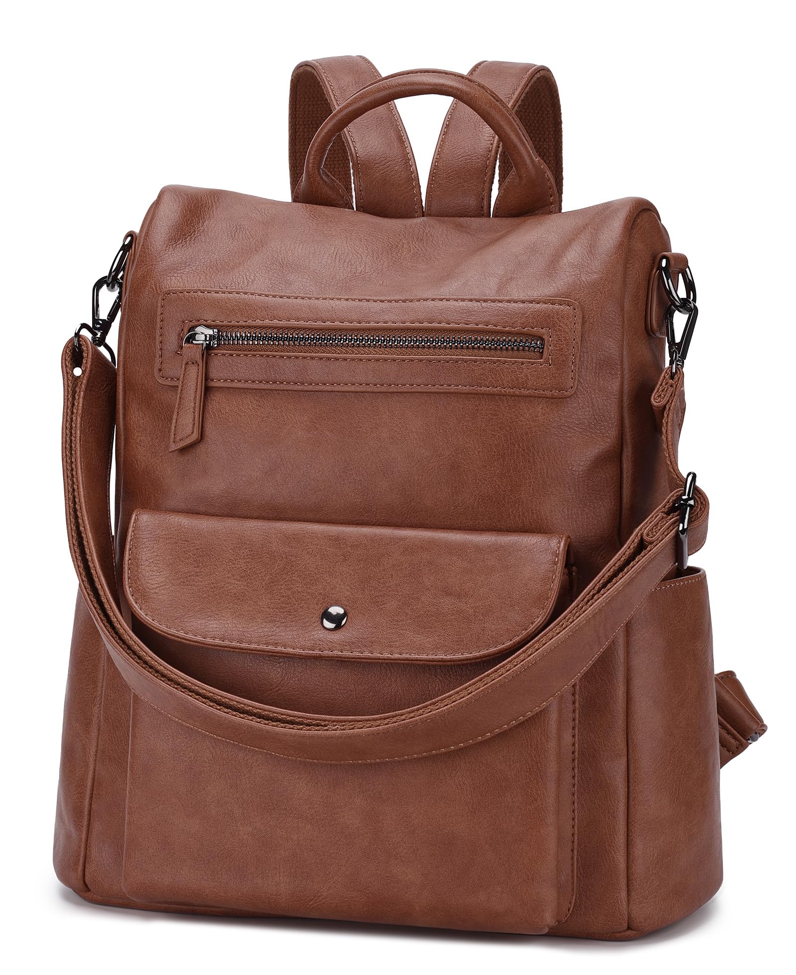 Backpack Purse for Women,Fashion Anti-Theft PU Leather Travel Shoulder Bag for Ladies Large Satchel VONXURY