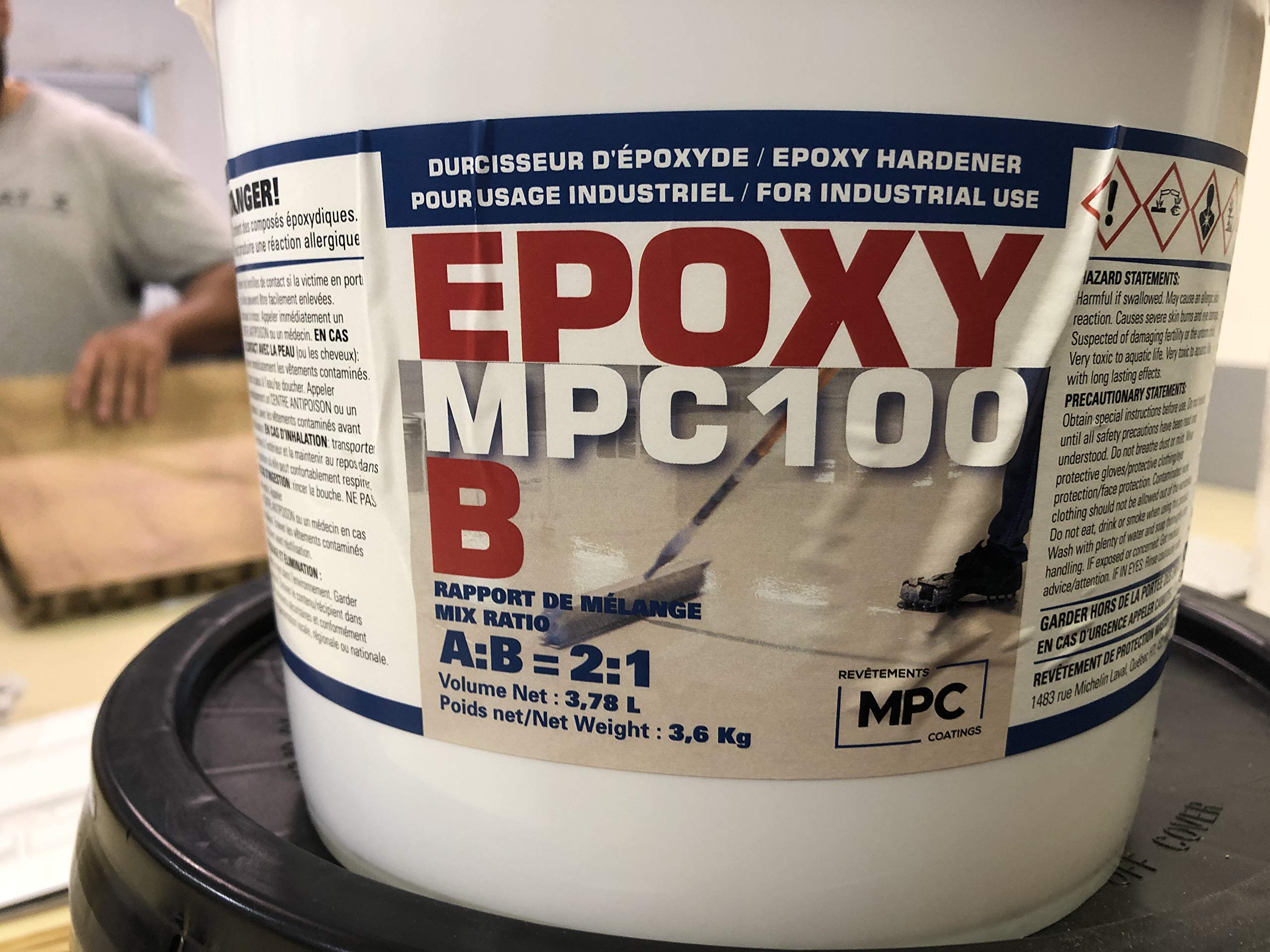 Clear Epoxy Resin Coating for Floors & Counter Tops, 100 Solids, Self