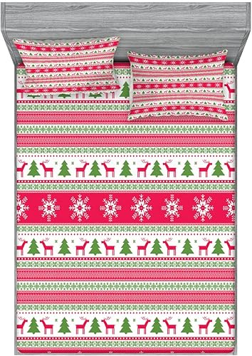 Miniatura 69 de Ambesonne Juego de sábanas bajeras y fundas de almohada, deliciosos tacos con verduras, cocina folclórica, ingredientes de recetas de comida Beige