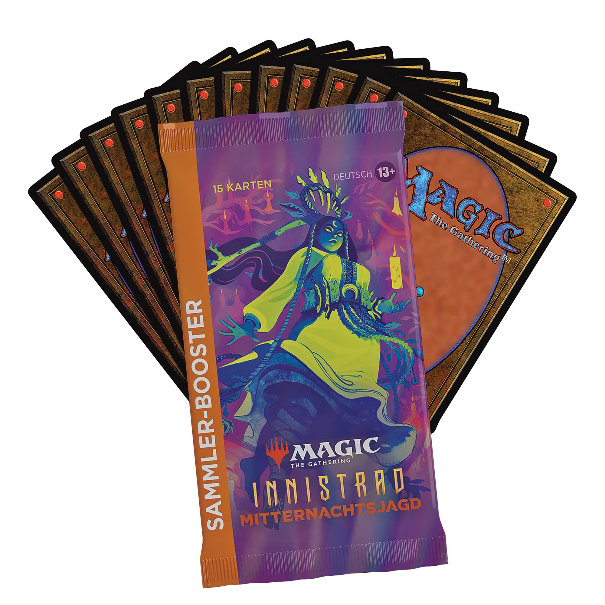 Magic the Gathering Innistrad: Mitternachtsjagd Sammler Display, 12 Booster (Deutsche Version)