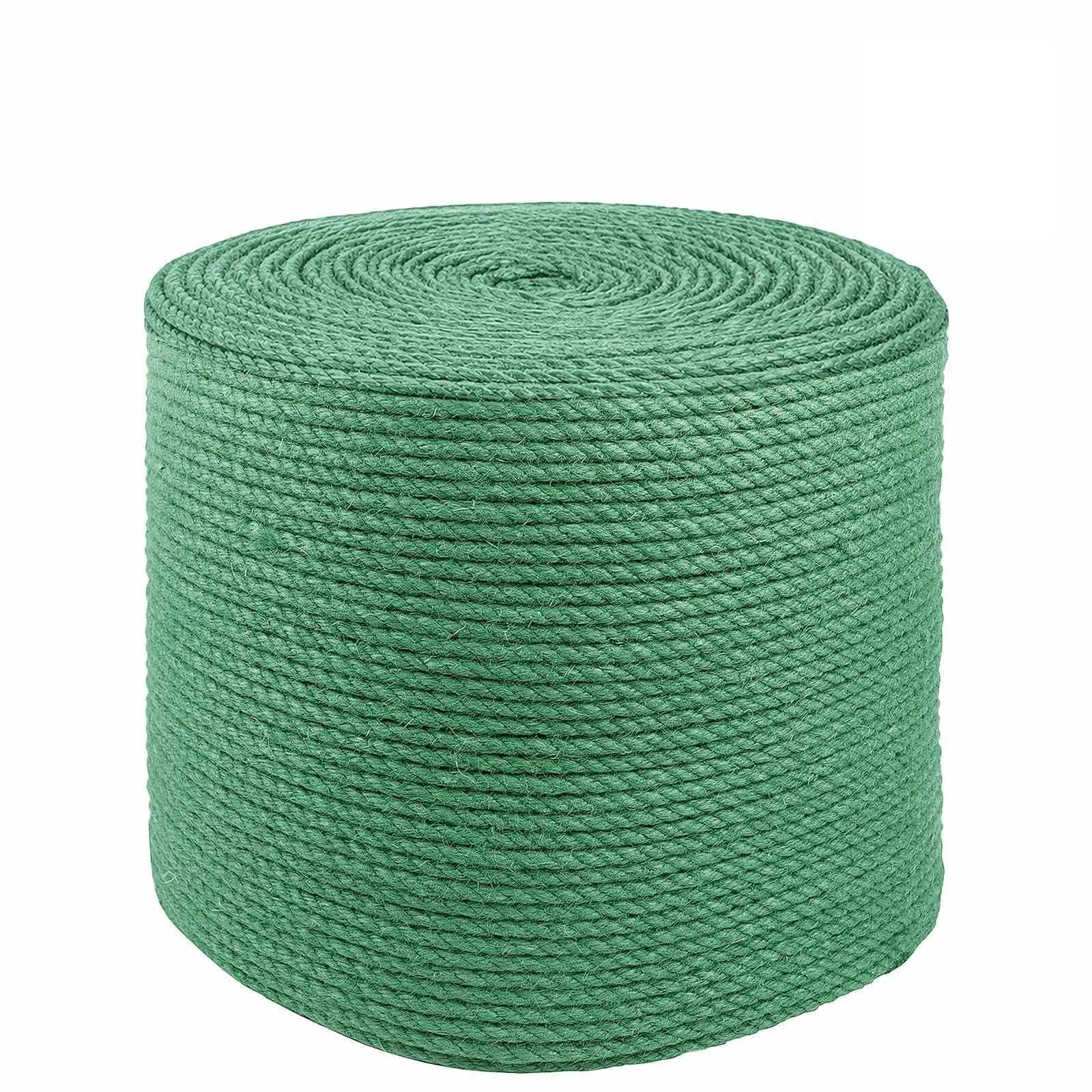 Cuerda de yute natural Tossa 4 mm, 3 hebras, 100% fibra para jardinería