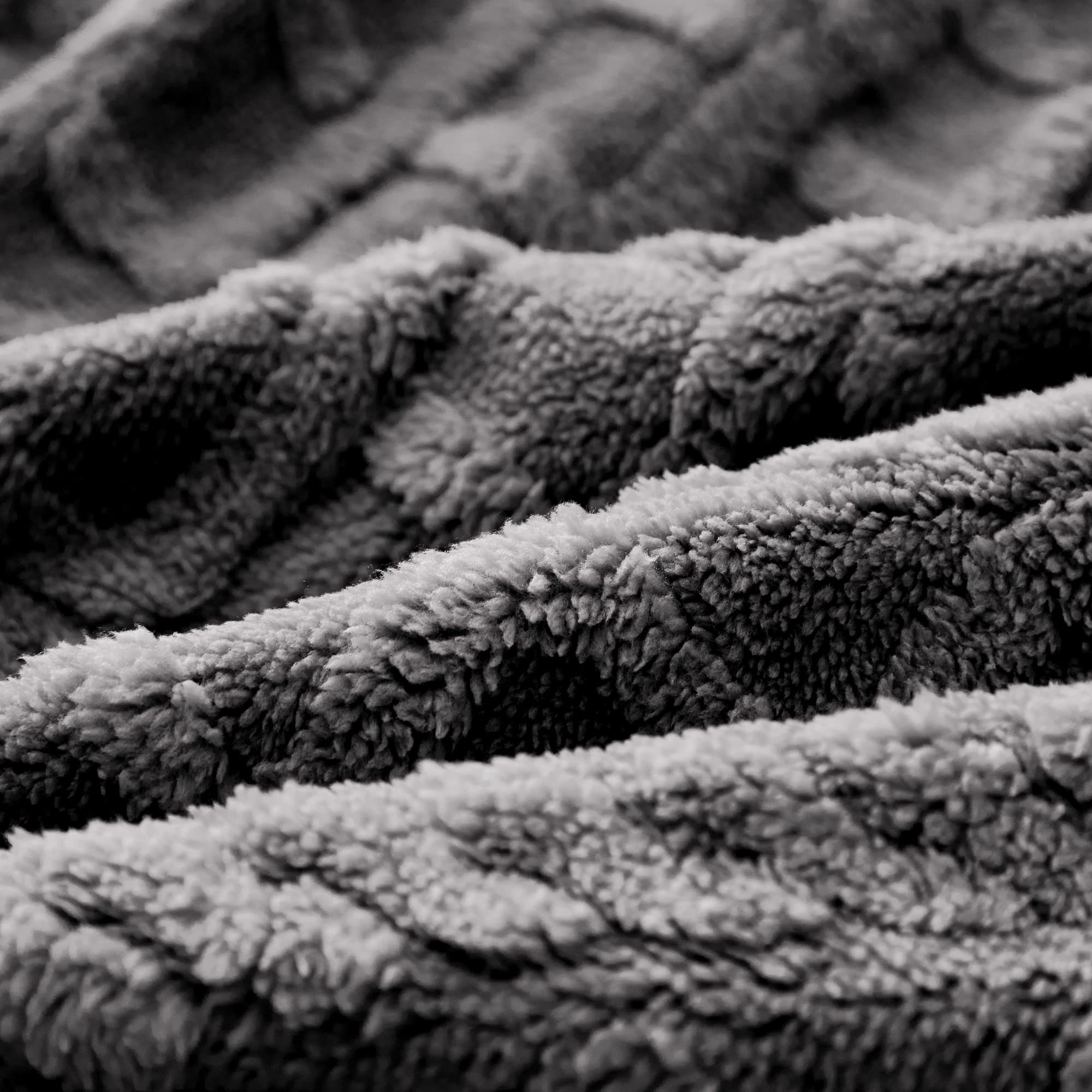 Couverture Polaire Double Plaid 150 X 200 Cm Marron, 460 Gsm Couverture En Flanelle Épaisse