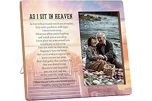 As I Sit in Heaven Memorial Picture Frame - Eternalize Cherished Memories of Loved Ones